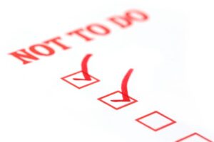 Not-to-do-Liste